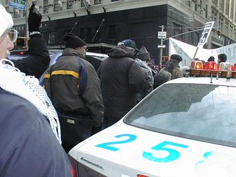 Police Car unable to move; 59 Street