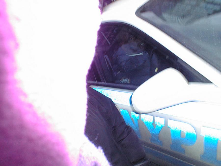 Police Car unable to move; 59 Street